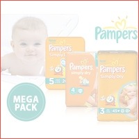 Pampers Simply Dry maat 3/4/5