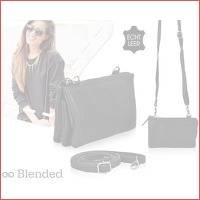 Leren Blended clutch voor dames