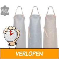 Lederen BBQ schort