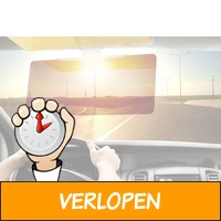 Auto zonneklep tegen lichtschittering en -verblinding