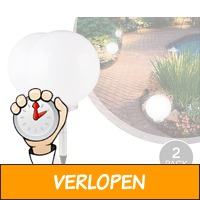 2-pack solar LED-lichtbollen