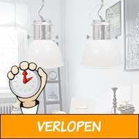 Set metalen hanglampen