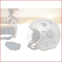 Jet Luxe motorhelm met gezichtsscherm