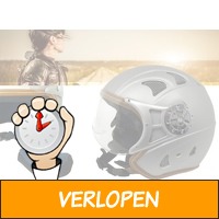 Jet Luxe motorhelm met gezichtsscherm