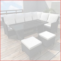 8-delige polyrattan tuinset