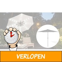 Luxe XL parasol met LED-verlichting