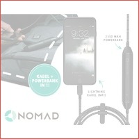 Nomad laadkabel met interne powerbank