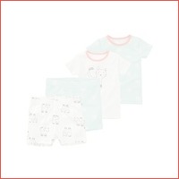 2-pack baby shortama's voor meisjes