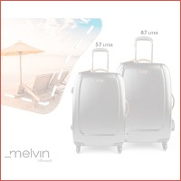 Melvin Xtra Lite hardcase trolley met 4 ..