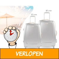 Melvin Xtra Lite hardcase trolley met 4 wielen