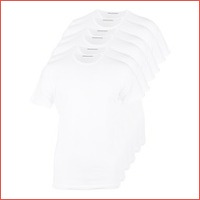 6-pack witte T-shirts