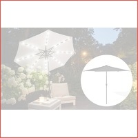 Luxe XL parasol met LED-verlichting