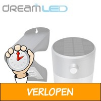 Draadloze solar LED muurlamp