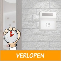 Huisnummer met LED-verlichting