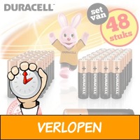 48 x Duracell AA of AAA batterijen