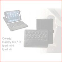 Mr. Handsfree Blue tablet case met toets..