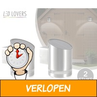 Set van 2 Solar LED wandlampen