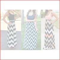 Zigzag maxi jurk