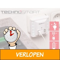 Technosmart wandlader met 2 USB poorten