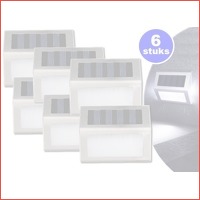 6 x Solar LED buitenlampjes