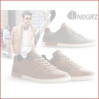 Nogrz urban leren herensneakers