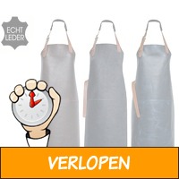 Lederen BBQ schort