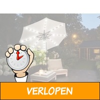 Solar LED parasol