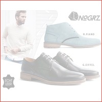 Nogrz leren/suede herenschoenen