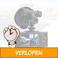 Dashcam met dubbele lens