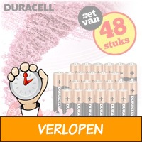 48 x Duracell AA of AAA batterijen