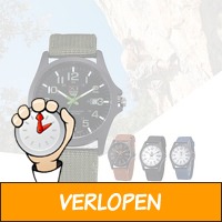 Roestvrijstalen leger horloge