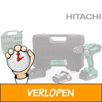 Hitachi combiboor met accu's en bitset