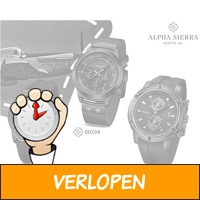 Alpha Sierra Gunmetal herenhorloge