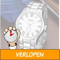 Curren Quartz RVS Hardex herenhorloge