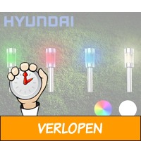 4-pack Hyundai RGB LED tuinlampem