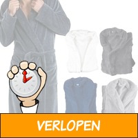 Veiling: badjas fleece voor mannen