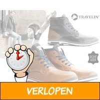 Travelin' kalmar gevoerde leren herenschoenen