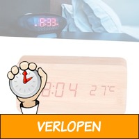 Ninyas digitale klok met temperatuurmeter