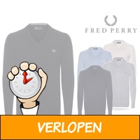 Warme fred perry trui met v-hals