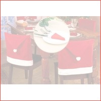 Kerst stoelhoezen + gratis bestekhouders