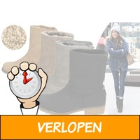 Gevoerde zipper enkellaarsjes