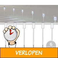 6-Delige Solar LED Tuinlampenset - Extra Groot Model, 4..