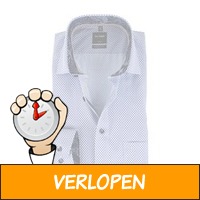 Olymp shirt print paars