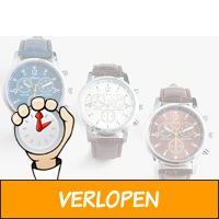 Stijlvol herenhorloge in 3 verschillende kleuren