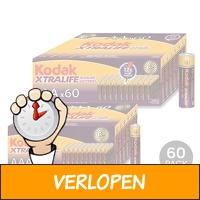 60 x Kodak Xtralife batterijen