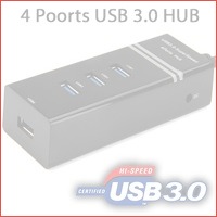 4-poorts USB 3.0 USB Hub