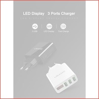 3-poorts USB snel-oplader