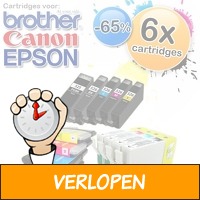 Huismerk cartridges voor Canon, Epson en Brother