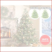 Nordmann kerstbomen 1 + 1 gratis