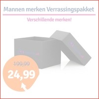 Merken verrassingspakket voor mannen